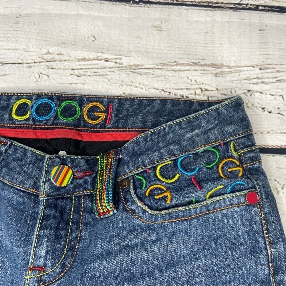 COOGI Denim Bermuda Shorts Size 1/2 - Picture 2 of 10